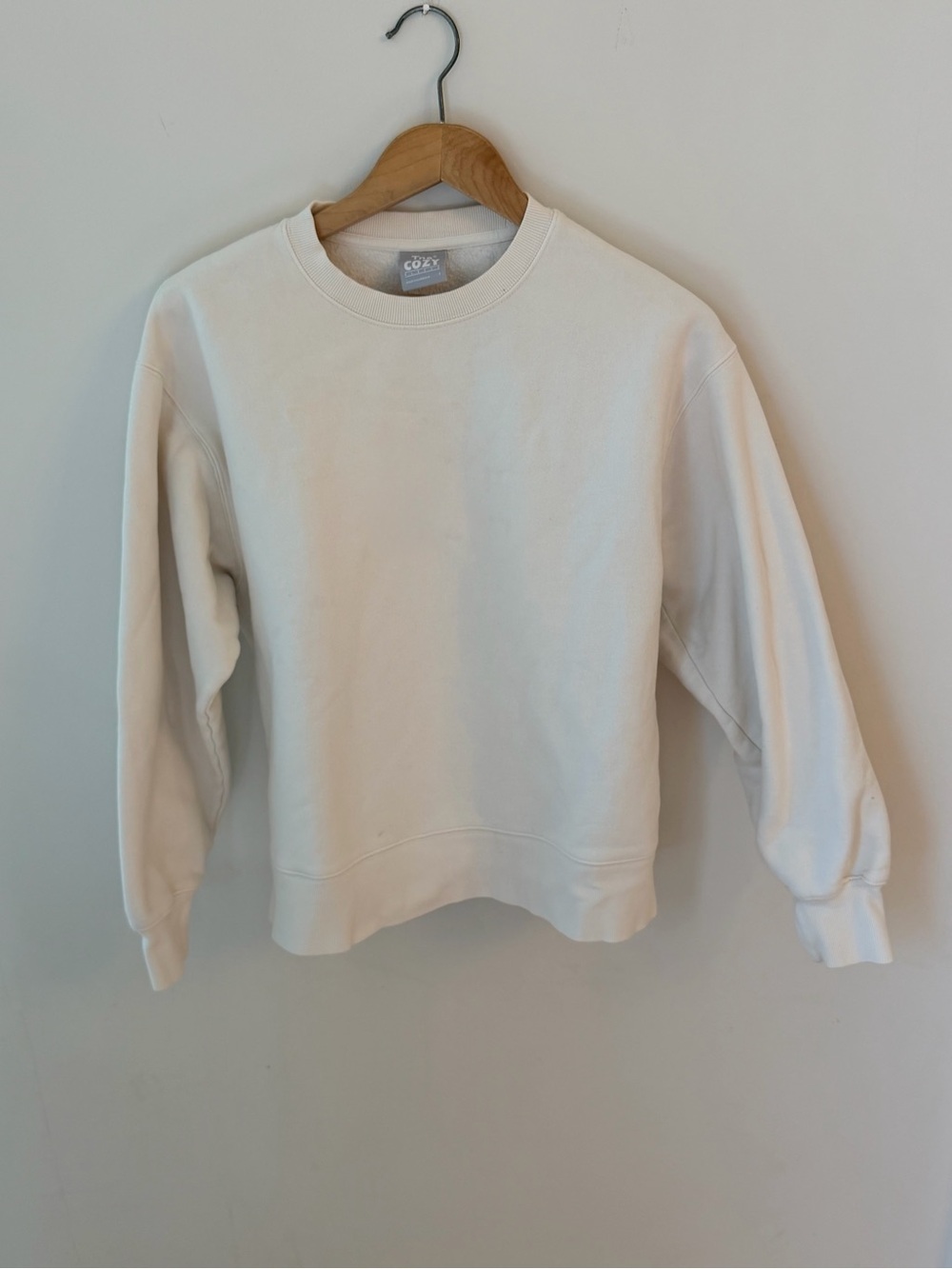 TNA Cream Cozy Fleece Crewneck - Picture 2 of 4